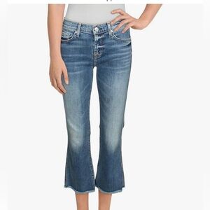 7 For All Mankind Cropped Boot Precision Cut Kick Flare Blue Jeans Women's 26